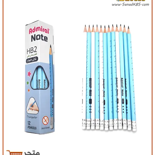 ⁦علبة 12 قلم رصاص Admiral note⁩ - الصورة ⁦2⁩