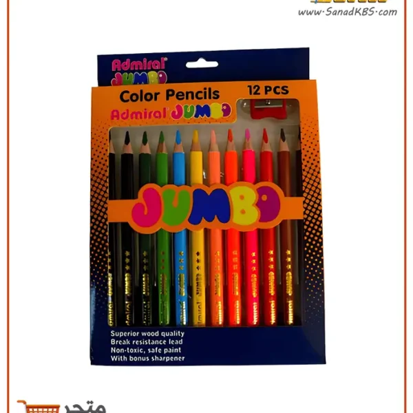 أقلام ألوان خشب كبيرة Admiral Jumbo