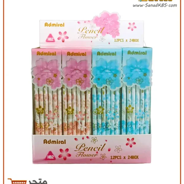 ⁦علبة أقلام رصاص - 12 قلم Admiral Flower⁩ - الصورة ⁦4⁩