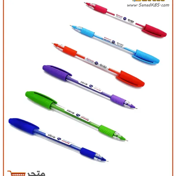 ⁦طقم 6 أقلام حبر جاف Admiral Pastel⁩ - الصورة ⁦2⁩