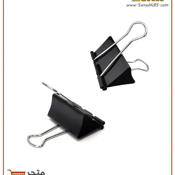 علبة ملاقط ورق - 12 ملقط binder clips