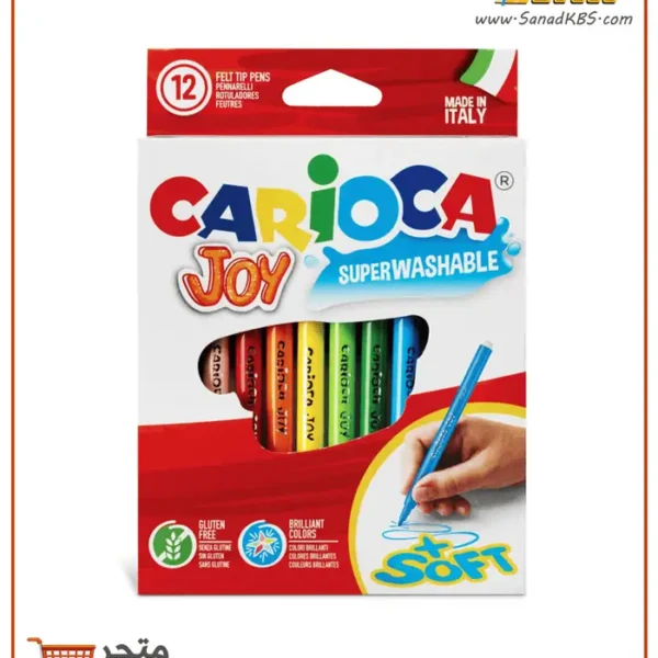 طقم 12 لون فلوماستر Carioca Joy