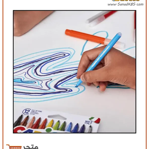 ⁦طقم 12 لون فلوماستر Carioca Joy⁩ - الصورة ⁦4⁩