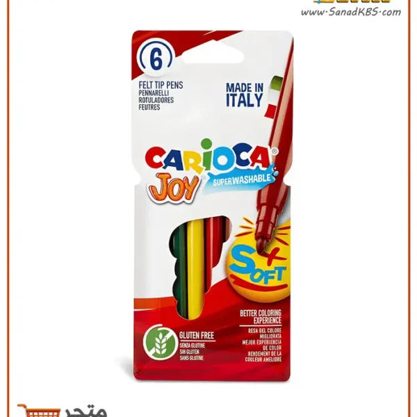 طقم 6 ألوان فلوماستر Carioca Joy