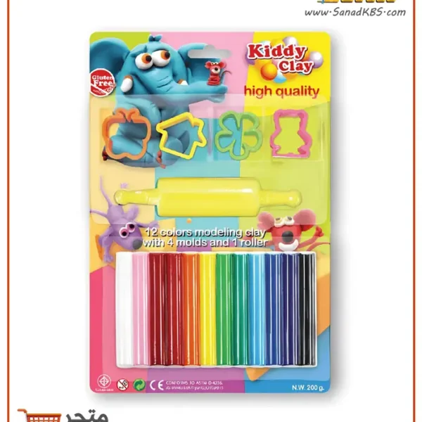 ملتينة 12 لون مع أشكال - 200 غم Nara