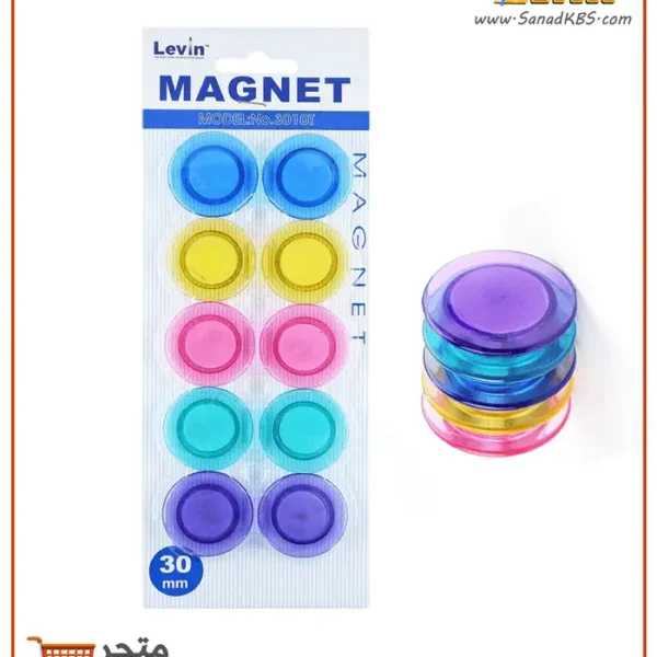 مغناطيس 10 قطع دائرية 30 ملم