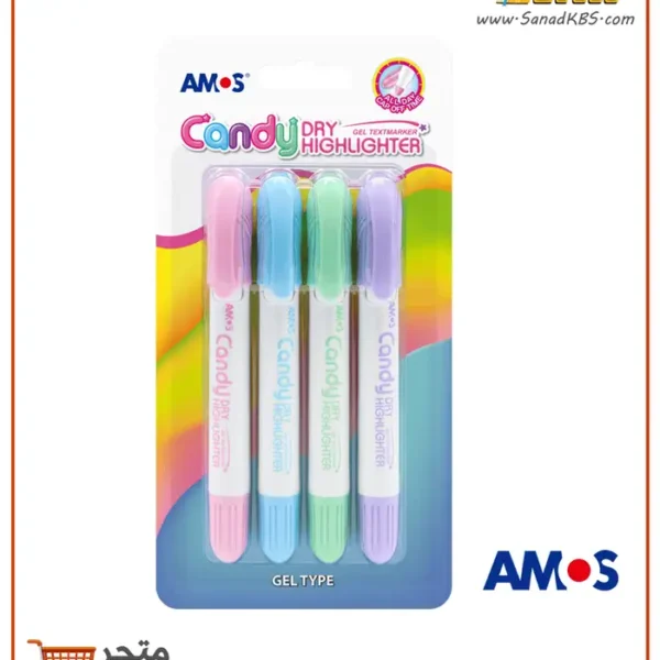 طقم أقلام تحديد جل جاف Amos Candy