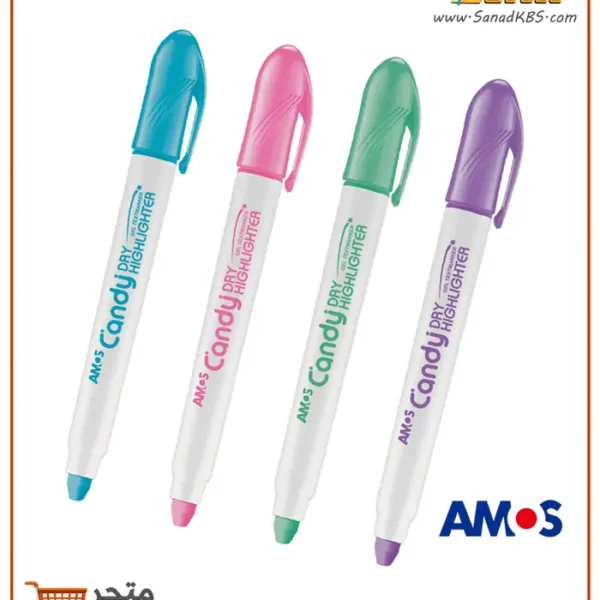 ⁦طقم أقلام تحديد جل جاف Amos Candy⁩ - الصورة ⁦2⁩