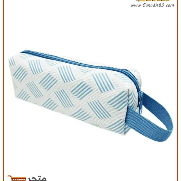 ⁦مقلمة قماش أبيض منقوش Target⁩ - الصورة ⁦2⁩